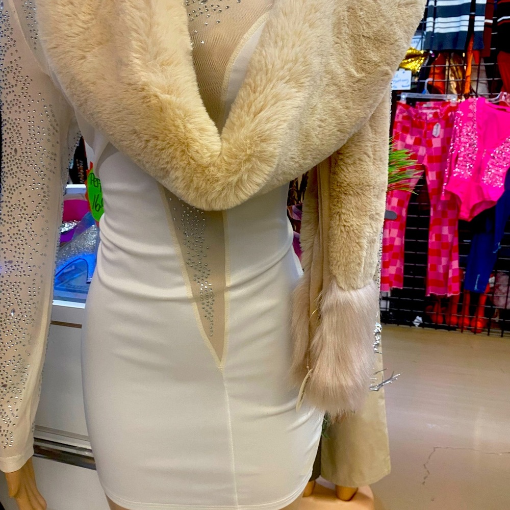 Beautiful red sweater dress great for Christmas party